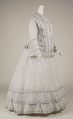 Morning dress, cotton, American
