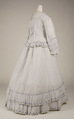 Morning dress, cotton, American