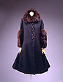 Coat, House of Lanvin (French, founded 1889), silk, wool, fur, metal, French