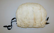 Muff, fur, silk, American or European