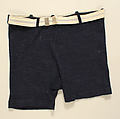 Bathing trunks, wool, cotton, American