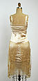 Wedding dress, silk, plastic, cotton, probably French