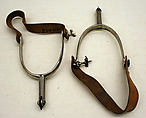 Spurs, metal, leather, American or European
