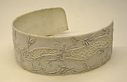 Collar, linen, cotton, American