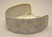 Collar, linen, cotton, American