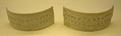 Cuffs, linen, cotton, American