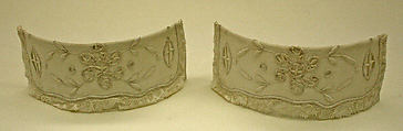 Cuffs, linen, cotton, American