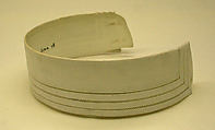 Collar, linen, cotton, American