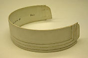 Collar, linen, cotton, American