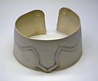 Collar, linen, cotton, American