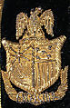 Uniform, (a,f,h) wool; (b-d) wool, metallic thread; (g) leather, metallic thread, American