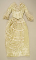 Visiting dress, silk, probably French