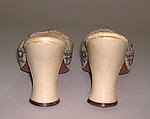 Mules, Hellstern and Sons (French), silk, metallic thread, leather, French