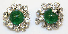 Earrings, House of Chanel  French, glass, metal, French
