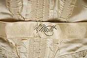 Ball gown, House of Worth (French, 1858–1956), silk, cotton, metallic thread, glass, metal, French