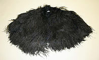 Cape, feathers, silk, American or European