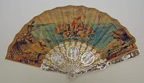 Fan, shell, paper, leather, French