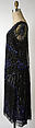 Evening dress, House of Patou (French, founded 1914), cotton, plastic, glass, polyester, French