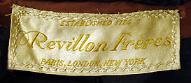 Duster, Revillon Frères (French, founded 1723), silk, French