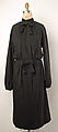Dress, wool, rabbit hair, American or European
