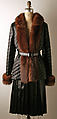 Jacket, Yves Saint Laurent  French, silk, fur, leather, French