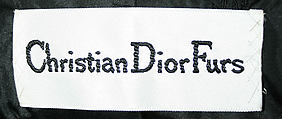Coat, House of Dior (French, founded 1946), fur, leather, French