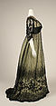 Ball gown, silk, cotton, glass, metallic thread, American