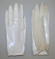 Gloves, André Courrèges French, cotton, plastic (polyvinyl chloride), French