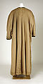 Coat, wool, silk, probably American