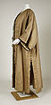 Coat, wool, silk, probably American