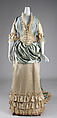 Dinner dress, Lord &amp; Taylor (American, founded 1826), silk, glass, American