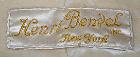 Cape, Henri Bendel (American, founded 1895), fur, silk, metallic thread, American