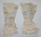 Mitts, silk, probably European