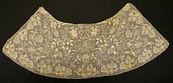 Collar, cotton, probably European