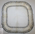 Mourning handkerchief, cotton, probably American