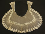 Collar, cotton, probably American
