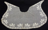 Collar, cotton, probably American