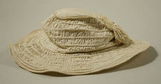 Hat, cotton, probably American