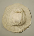 Hat, cotton, probably American