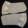 Undersleeves, cotton, probably American