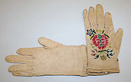 Gloves, cotton, probably American