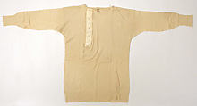 Undershirt, wool, cotton, American