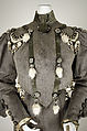 Dress, Bon Marché (French, founded ca. 1852), wool, velvet, French