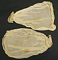 Undersleeves, cotton, probably French