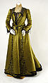 Dress, silk, American