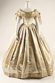 Wedding dress, silk, American