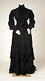 Mourning dress, silk, American