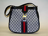 Shoulder bag, Gucci  Italian, cotton, leather, metal, Italian