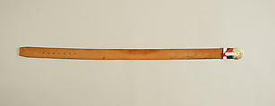 Belt, leather, metal, American