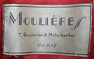 Evening coat, silk, plastic, glass, French